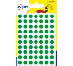 Avery PSA08V self-adhesive label Circle Permanent Green 490 pc(s)