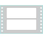 Tico TAB1-1003 self-adhesive label Rectangle Permanent White 4000 pc(s)