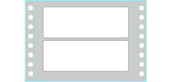 Tico TAB1-1003 self-adhesive label Rectangle Permanent White 4000 pc(s)