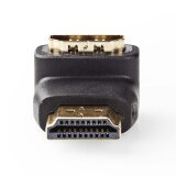 NEDIS Adaptateur HDMI / HDMI CVGP34901BK - HDMI / HDMI Femelle Angle 90°