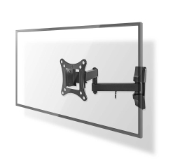 NEDIS Support mural TVWM1510BK - Mobilité Intégrale TV 13-27" Max15Kg