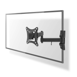 NEDIS Support mural TVWM1510BK - Mobilité Intégrale TV 13-27" Max15Kg