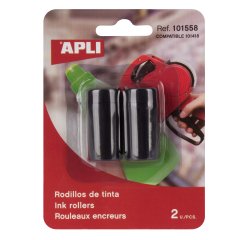 Rouleau encreur apli agipa pour pince à étiqueter 1 ligne blister 2 unités
