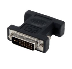 MCL Adaptateurs DVI-I vers HD15 (VGA)DVI-I Male / HD15 Femelle VGA (D-Sub) Noir