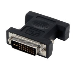 MCL Adaptateurs DVI-I vers HD15 (VGA)DVI-I Male / HD15 Femelle VGA (D-Sub) Noir