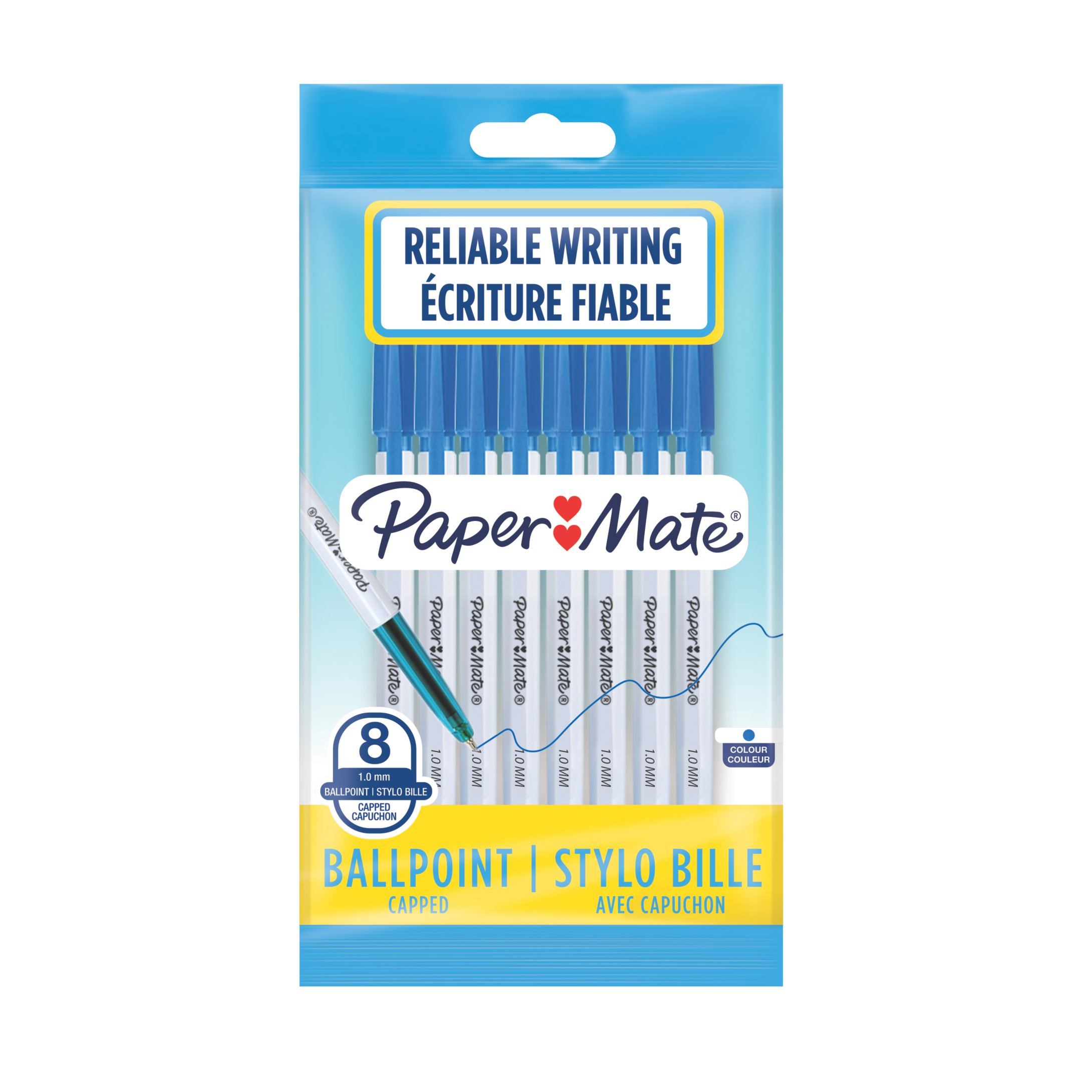 PAPER MATE stylo-bille effaçable Replay, pointe moyenne 1,0 mm