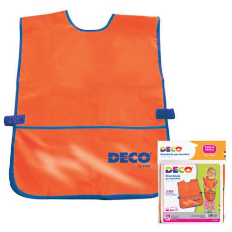 CWR 06962 painting apron S Children Blue, Orange