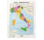 CWR 09343 mappa geografica da parete Italia