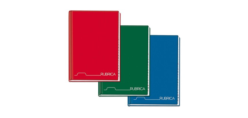 Rubrica cartonato - 1 rigo - A4 - 96 fogli - Blasetti