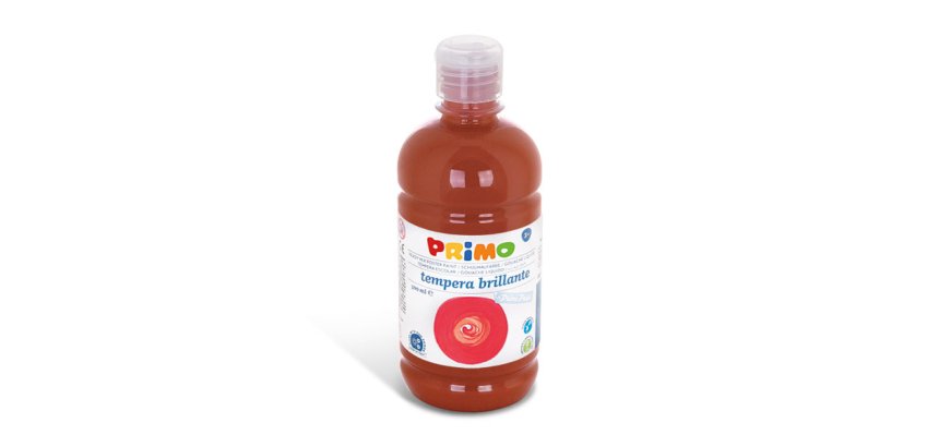 Primo 202BR500730 colore a tempera 500 ml Bottiglia Marrone