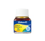 Encre de chine pelikan tire-lignes plumes dessinateur pinceaux couleur jaune flacon 10ml