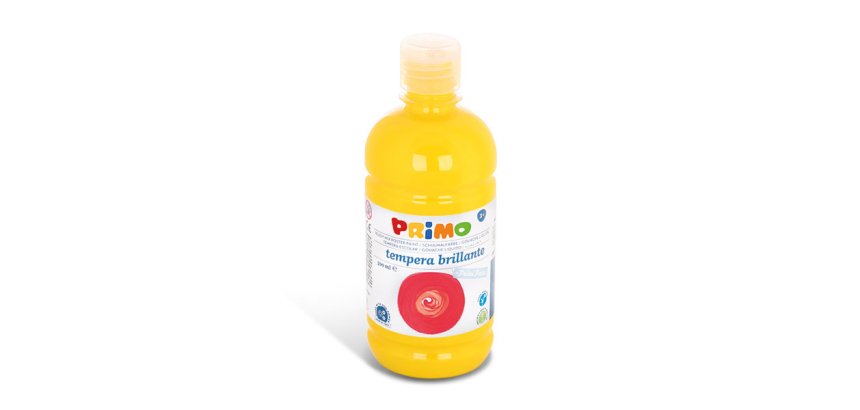 Primo 202BR500201 colore a tempera 500 ml Bottiglia Giallo