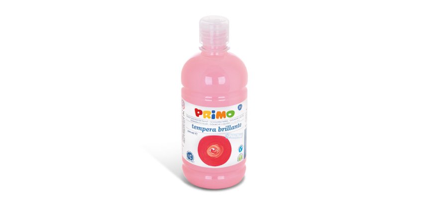 Primo 202BR500330 colore a tempera 500 ml Bottiglia Rosa