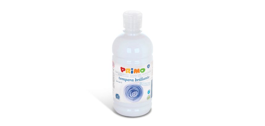 Primo 202BR500100 colore a tempera 500 ml Bottiglia Bianco