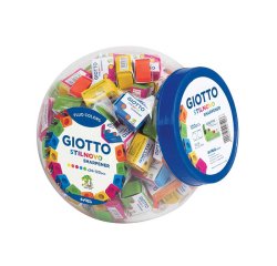 Giotto Fluo Temperamatite manuale Blu, Fucsia, Verde, Arancione, Giallo