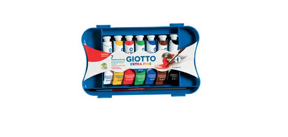 Giotto Scatola 7 Tubi Tempera 12Ml