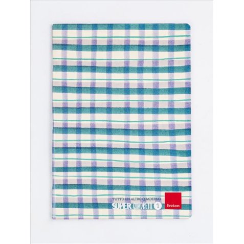 Erickson Super quadretti 1 writing notebook A4 76 sheets Blue, Green, White