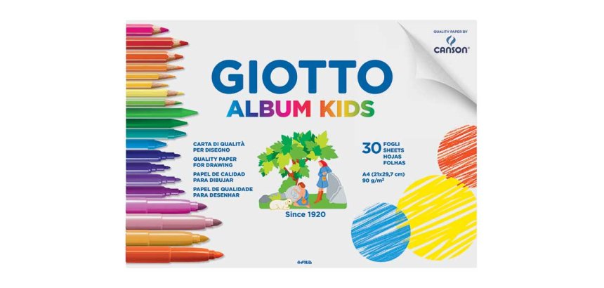 Giotto 580200 carta da disegno Foglio d'arte 30 fogli