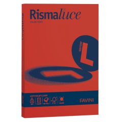 Carta Rismaluce Small - A4 - 200 gr - scarlatto 61 - Favini - conf. 50 fogli