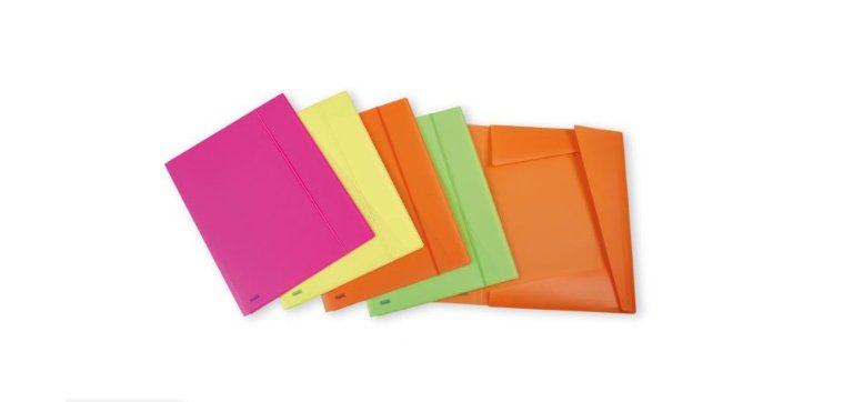 Favorit Neon Polypropylene (PP) Fuchsia, Green, Orange, Yellow A5