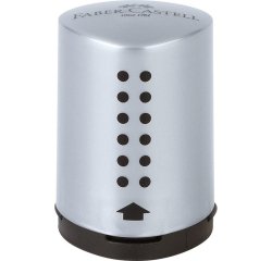 Faber-Castell 183700 temperino Temperamatite manuale Nero, Argento