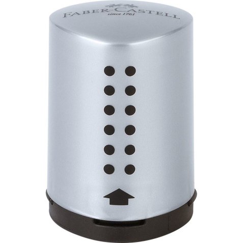Faber-Castell 183700 temperino Temperamatite manuale Nero, Argento