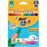 BIC KIDS Crayons de couleur triangulaires Evolution Triangle