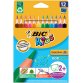 Evolution Triangle ECOlutions Crayons de couleur Triangulaires - Assortis, Etui Carton de 12