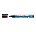 Marqueur edding permanent chevalet e380 pointe ogive tracé 1.5/3mm corps plastique spécial flipchart coloris noir