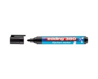 Marqueur edding permanent chevalet e380 pointe ogive tracé 1.5/3mm corps plastique spécial flipchart coloris noir