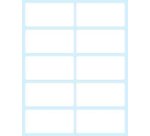 Tico E-5828 etichetta autoadesiva Rettangolo Permanente Bianco 100 pz