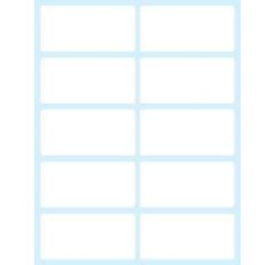 Tico E-5828 self-adhesive label Rectangle Permanent White 100 pc(s)