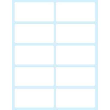 Tico E-5828 self-adhesive label Rectangle Permanent White 100 pc(s)