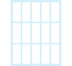 Tico E-4820 etichetta autoadesiva Rettangolo Permanente Bianco 150 pz