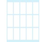 Tico E-4622 etichetta autoadesiva Rettangolo Permanente Bianco 150 pz