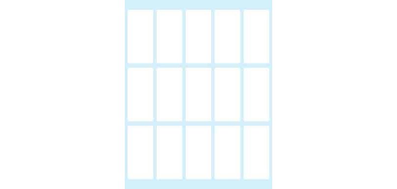 Tico E-4622 etichetta autoadesiva Rettangolo Permanente Bianco 150 pz