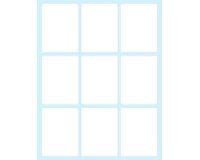 Tico E-4937 self-adhesive label Rectangle Permanent White 90 pc(s)
