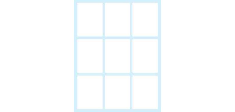 Tico E-4937 etichetta autoadesiva Rettangolo Permanente Bianco 90 pz