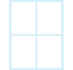 Tico E-7556 self-adhesive label Rectangle Permanent White 40 pc(s)
