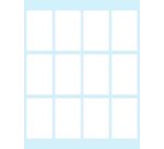 Tico E-4428 printer label White Self-adhesive printer label