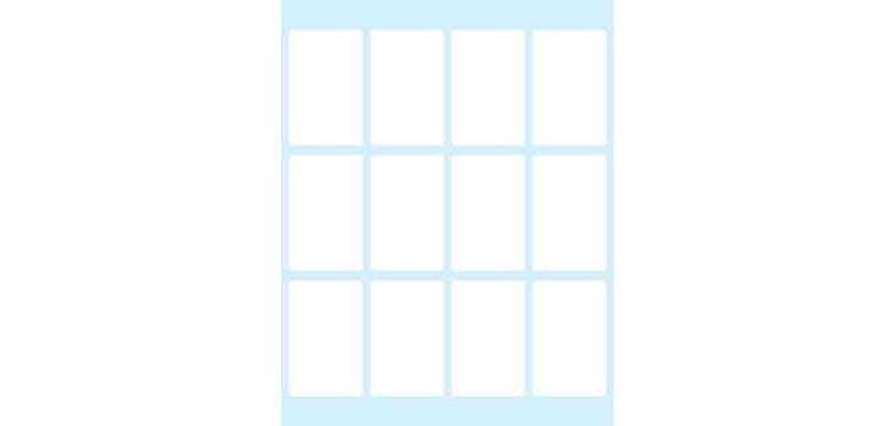 Tico E-4428 printer label White Self-adhesive printer label