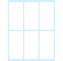Tico E-7438 self-adhesive label Rectangle Permanent White 60 pc(s)
