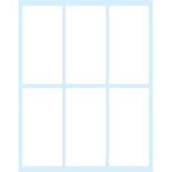 Tico E-7438 self-adhesive label Rectangle Permanent White 60 pc(s)