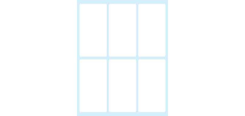 Tico E-7438 self-adhesive label Rectangle Permanent White 60 pc(s)