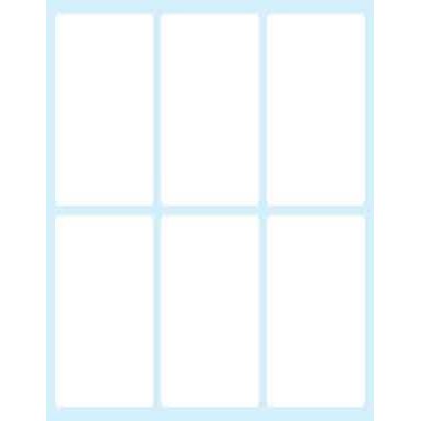 Tico E-7438 self-adhesive label Rectangle Permanent White 60 pc(s)