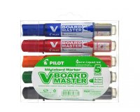 Pilot V-Board Master marker 5 pc(s) Bullet tip Black, Blue, Green, Orange, Red