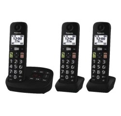 Panasonic KX-TGU133EXB telephone Analog/DECT telephone Black