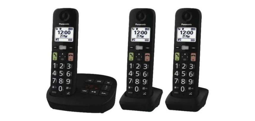 Panasonic KX-TGU133EXB telephone Analog/DECT telephone Black