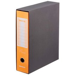 Brefiocart Brefio Fluo ring binder A4 Black, Orange