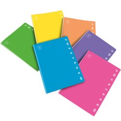 Pigna Fluo writing notebook A4 40 sheets Multicolour